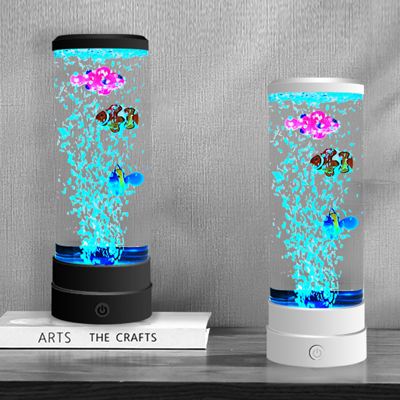 Home Decor Retailers - Simulated LED Multi-color Bubble Fish Atmosphere
