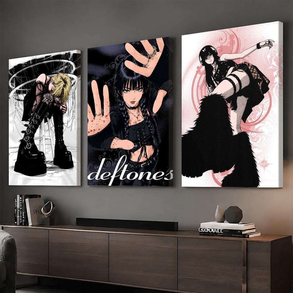 Home Decor Y2K - Y2K Gothic Anime Rock Girl Framed
