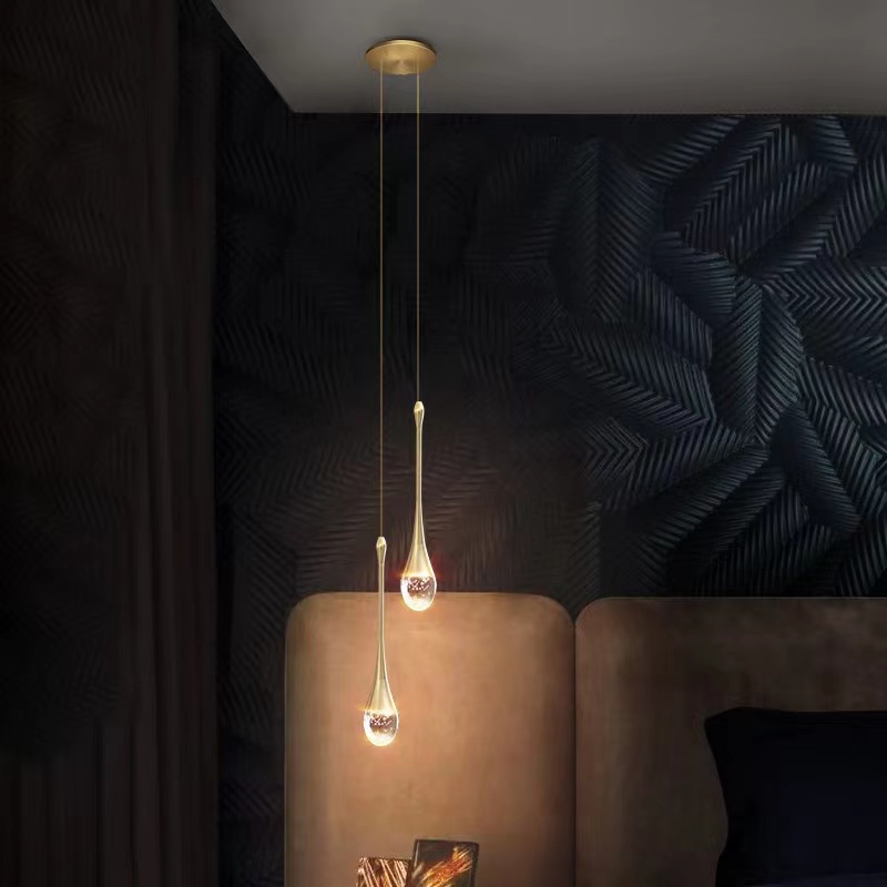 Hanging Moon Lamp - Nordic Crystal Ceiling Pendant Lamp Bedroom