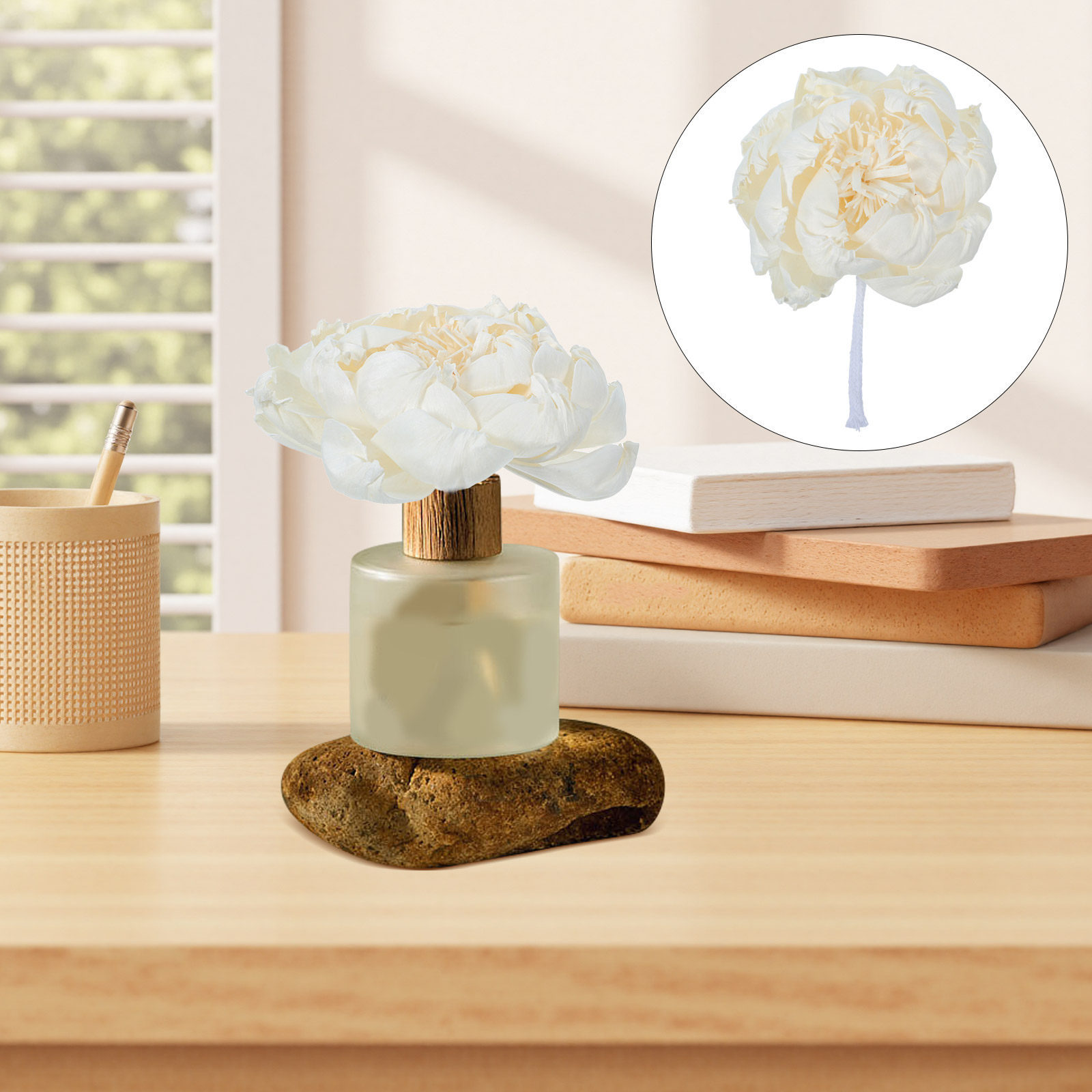 Peony Head Fragrance Diffuser  - Home Decor Essentials 评论和价格