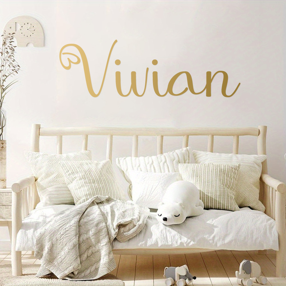 1pc Custom Heart Cursive Name  - Home Decor Sticker 评论和价格