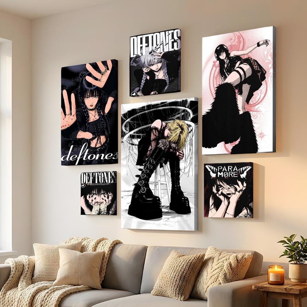 Y2K Gothic Anime Rock Girl Fra - Home Decor Y2K 评论和价格