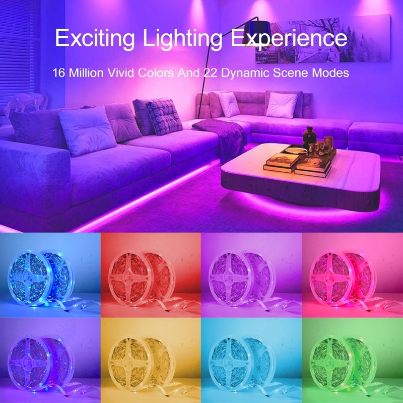 1-20m RGB LED Strip Lights 5V  - Home Decor App 评论和价格