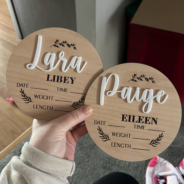 1Pc Custom Baby Announcement S - Home Decor Center 评论和价格