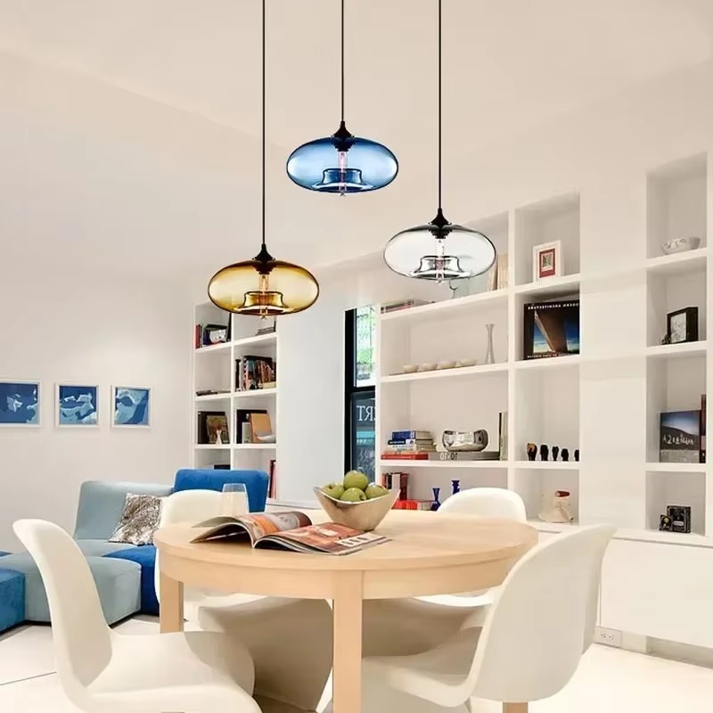 Nordic Modern Hanging Color Gl - Hanging Moon Lamp 评论和价格