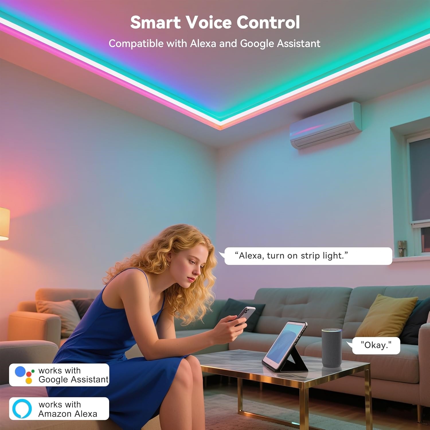 10M 20M 30M RGB LED Lights Str - Home Decor App 评论和价格