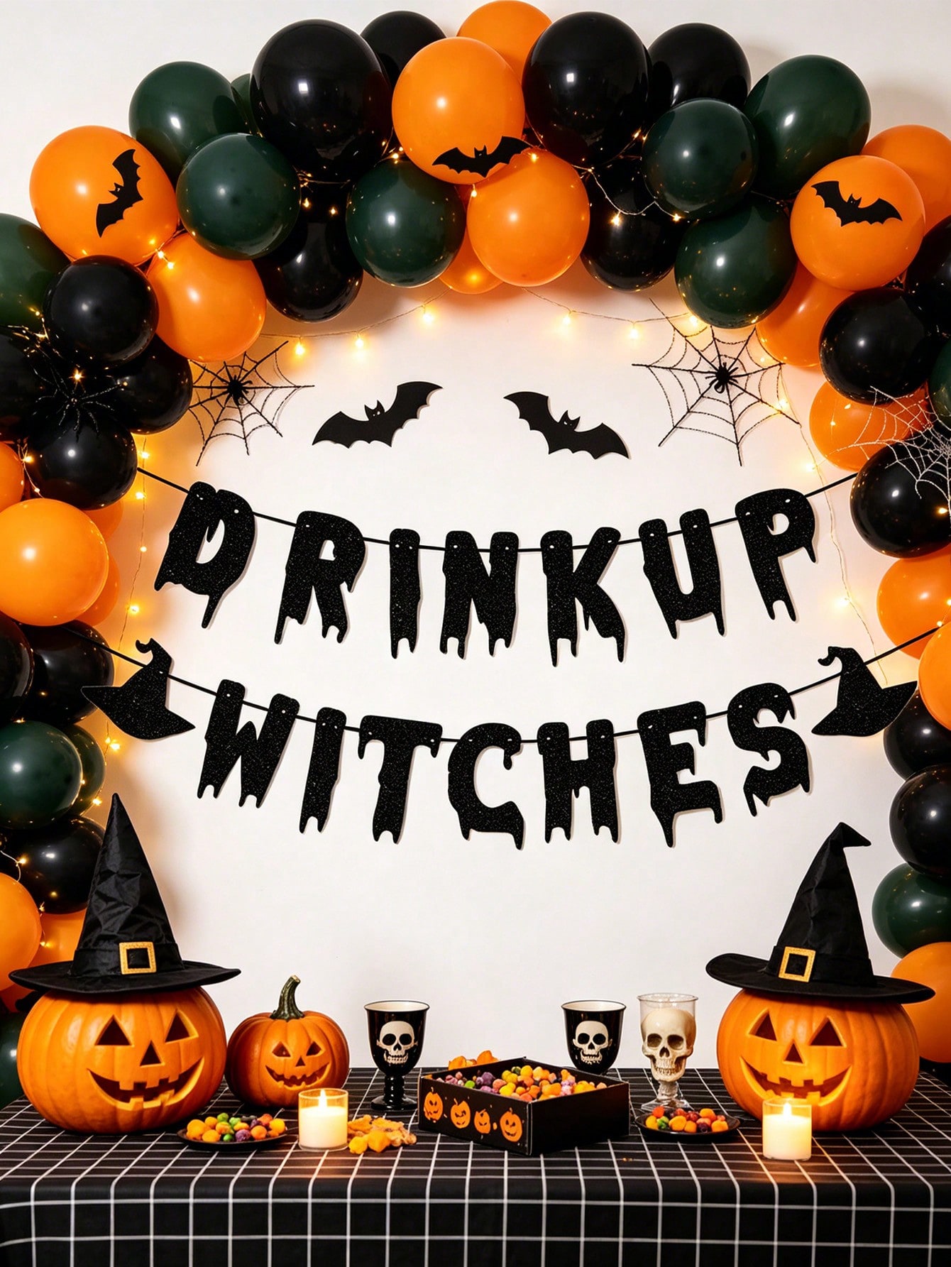 1 Set Halloween Paper Banner,  - Home Decor Garland 评论和价格