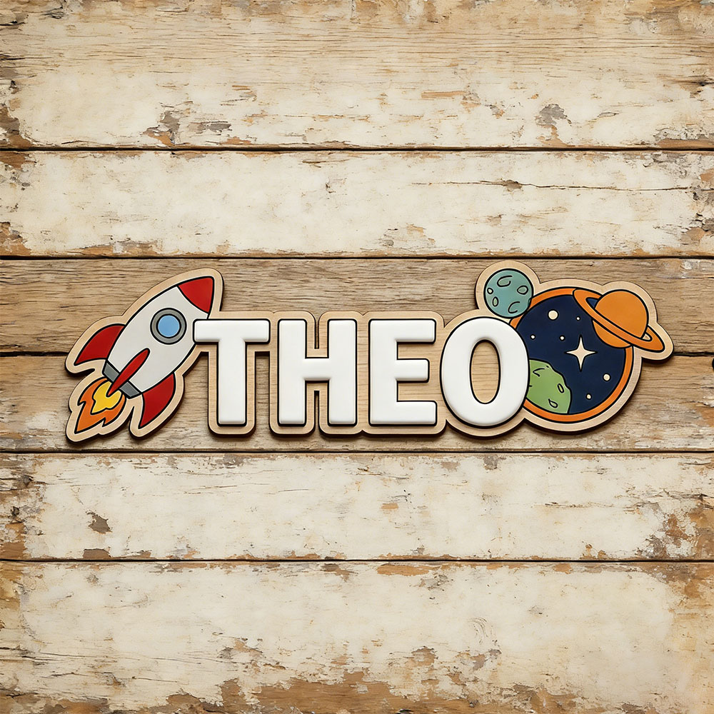 Personalized Space Rocket Name - Home Decor Center 评论和价格