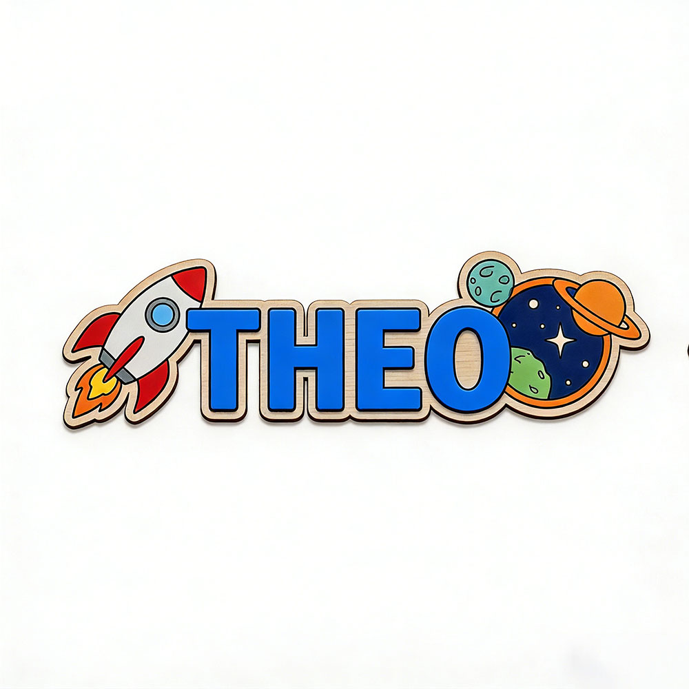 Personalized Space Rocket Name - Home Decor Center 评论和价格