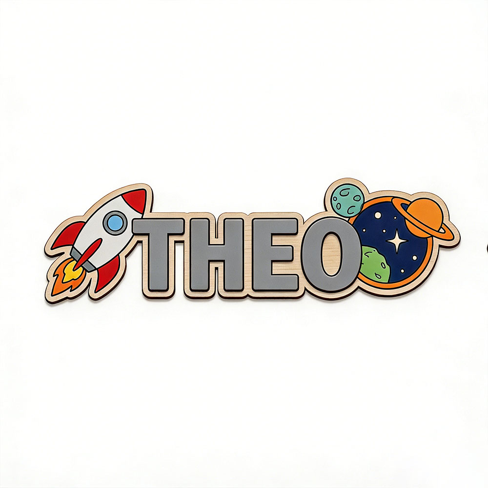 Personalized Space Rocket Name - Home Decor Center 评论和价格