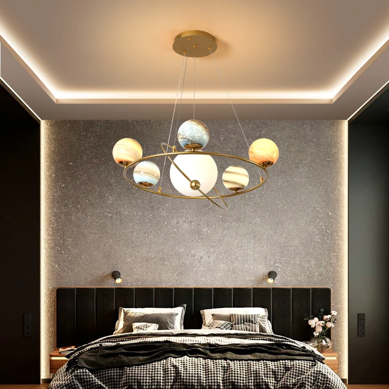 Nordic Planet Chandelier Ceili - Hanging Moon Lamp 评论和价格