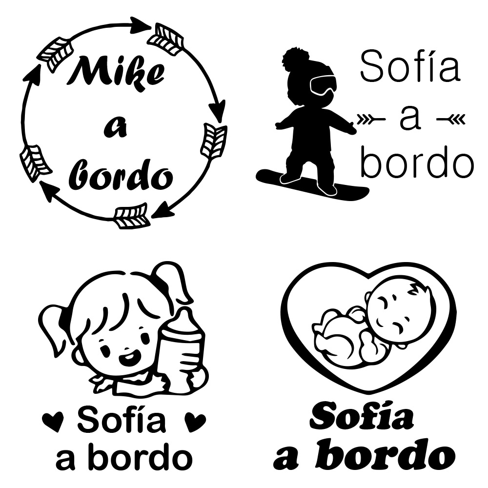 1pc Vinyl baby a bordo colorfu - Home Decor Sticker 评论和价格