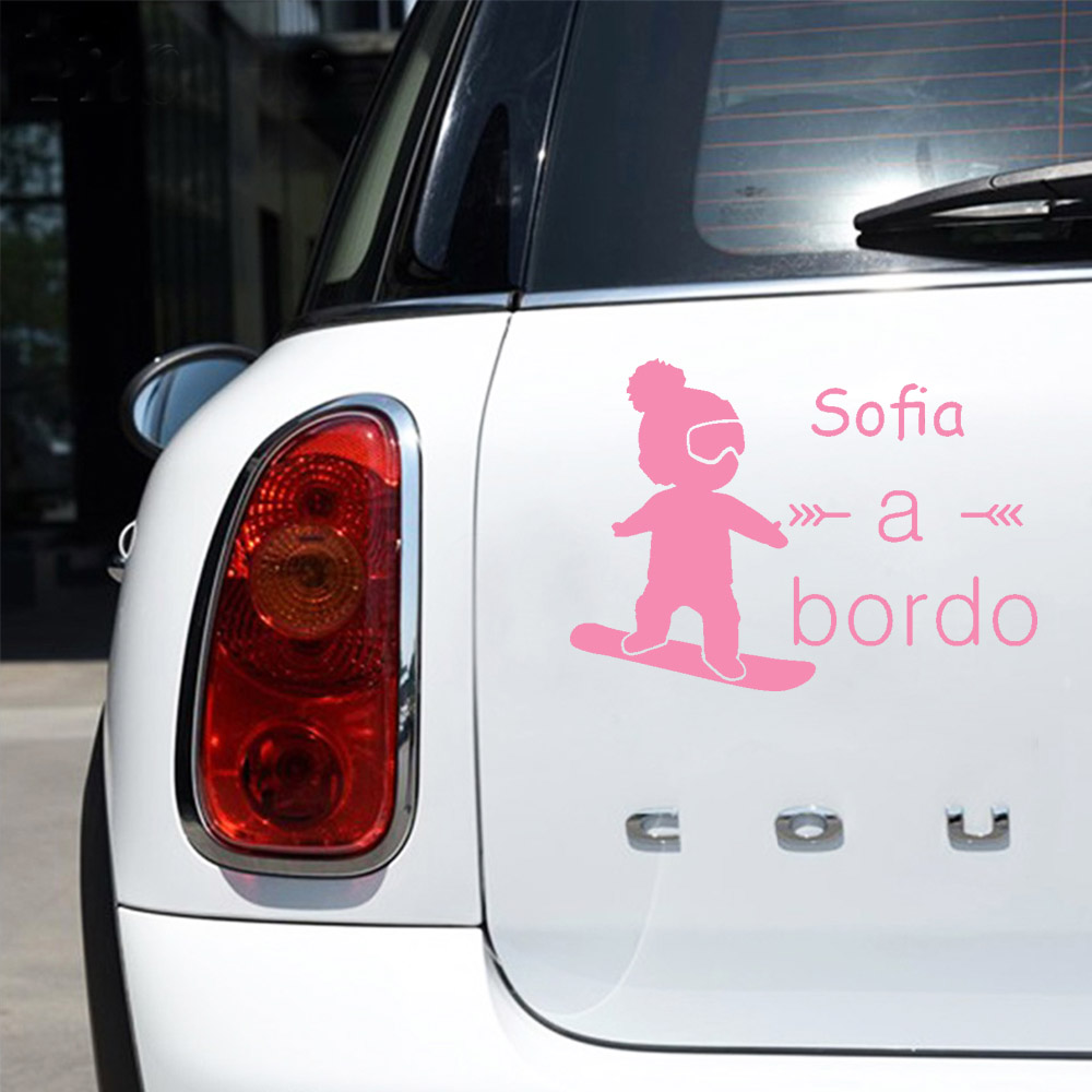 1pc Vinyl baby a bordo colorfu - Home Decor Sticker 评论和价格