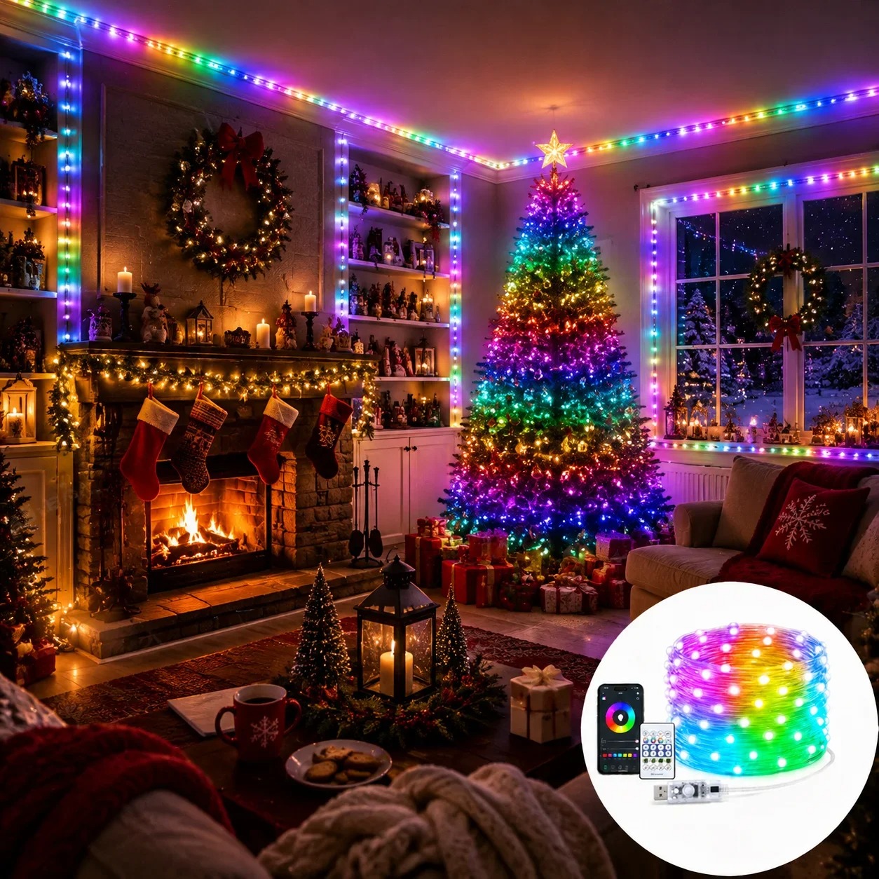 LED String Lights Bluetooth RG - Home Decor App 评论和价格