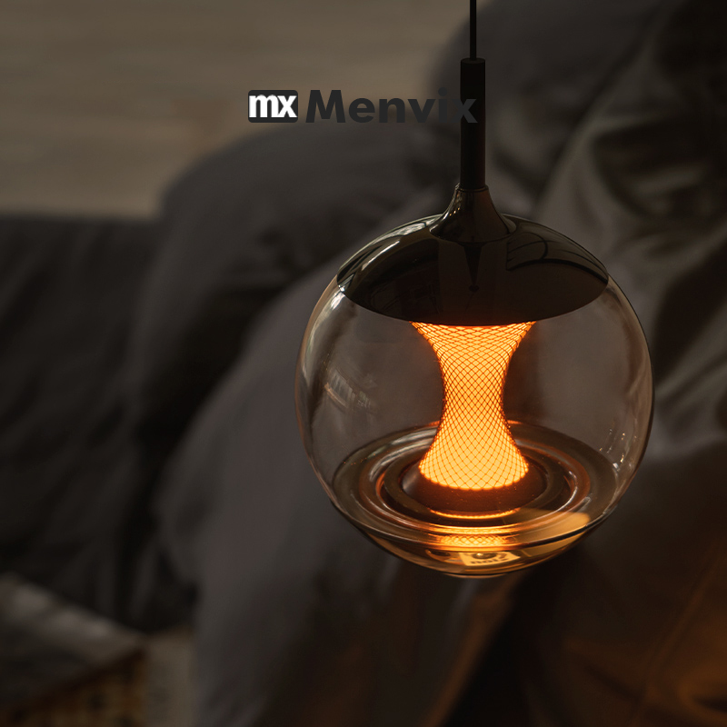 Glass Pendant Light Modern Din - Hanging Moon Lamp 评论和价格