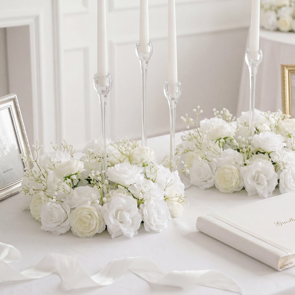 Uflower White Hydrangea Babybr - Home Decor Garland 评论和价格