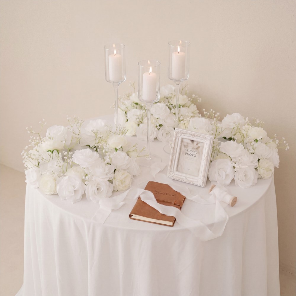 Uflower White Hydrangea Babybr - Home Decor Garland 评论和价格