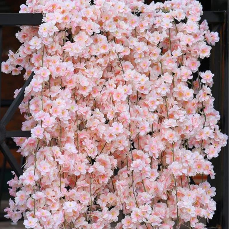 180cm Artificial Flowers Cherr - Home Decor Garland 评论和价格