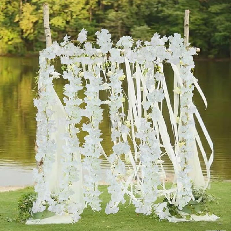 180cm Artificial Flowers Cherr - Home Decor Garland 评论和价格