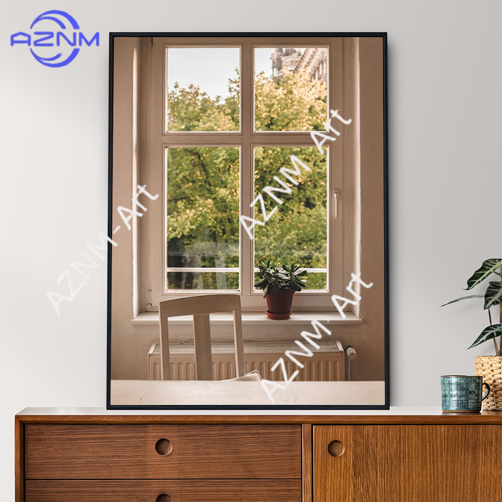 Green Landscapes Windows Wall  - Home Decor Green 评论和价格