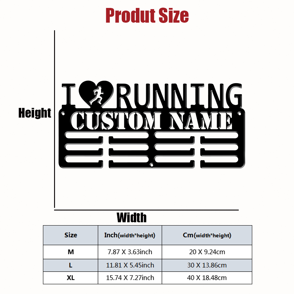 Custom I Love Running Metal Me - Home Decor Center 评论和价格