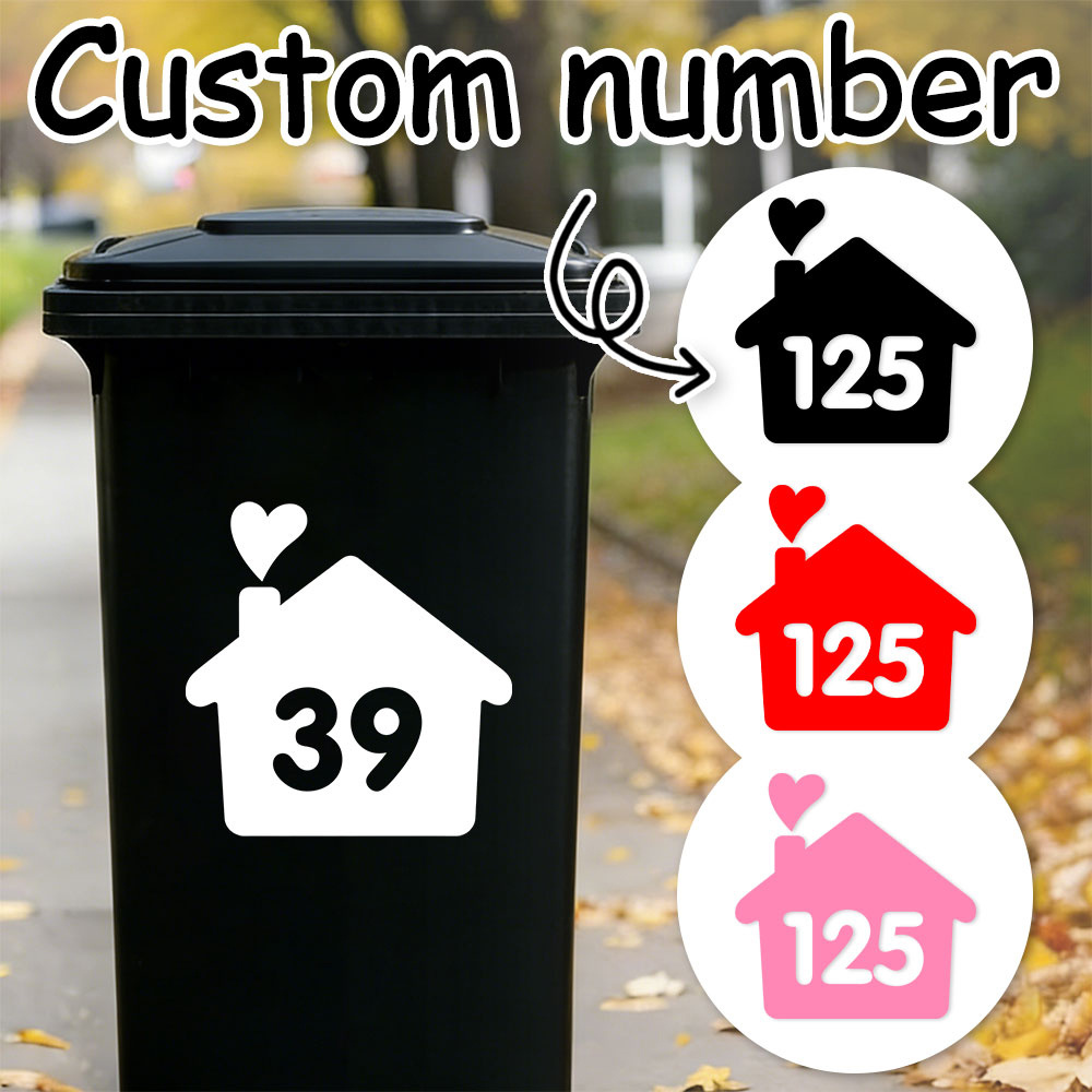 1PC/3PCS Custom House Number S - Home Decor Sticker 评论和价格