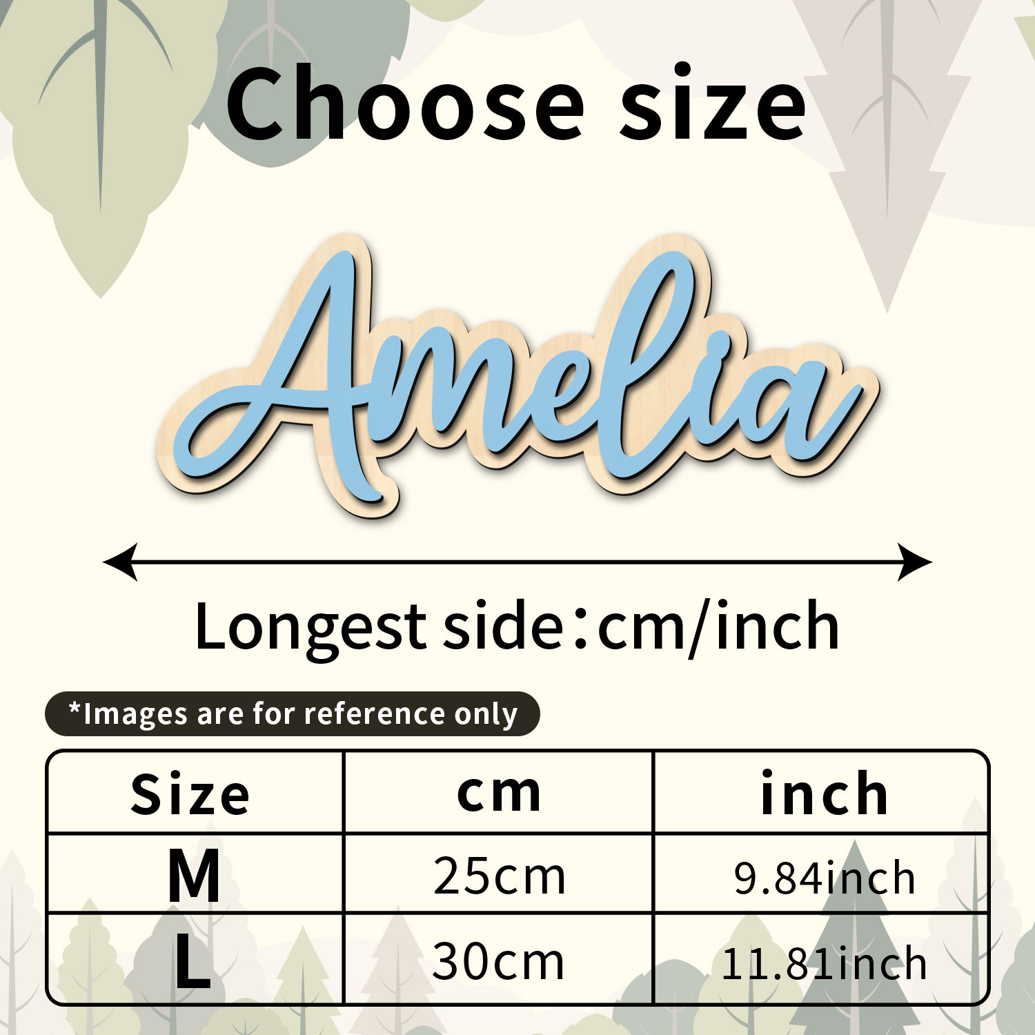 1pc Customized Wooden Name Dec - Home Decor Center 评论和价格