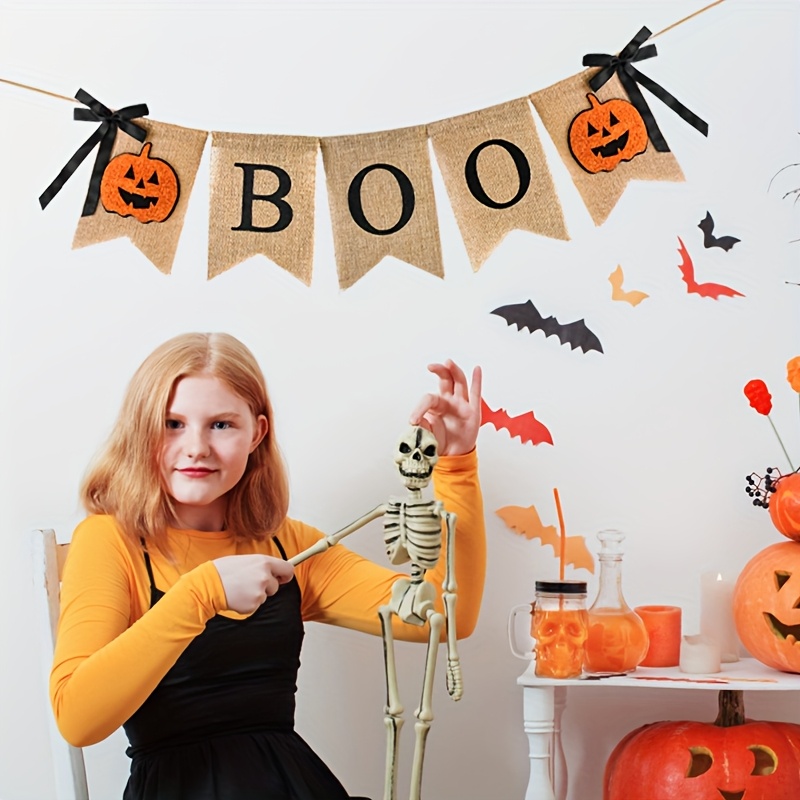 1 Set Rustic Halloween Banner  - Home Decor Garland 评论和价格