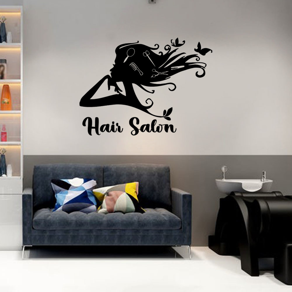 1PC Colorful Hairdressing Cust - Home Decor Sticker 评论和价格