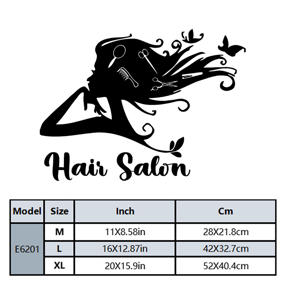 1PC Colorful Hairdressing Cust - Home Decor Sticker 评论和价格