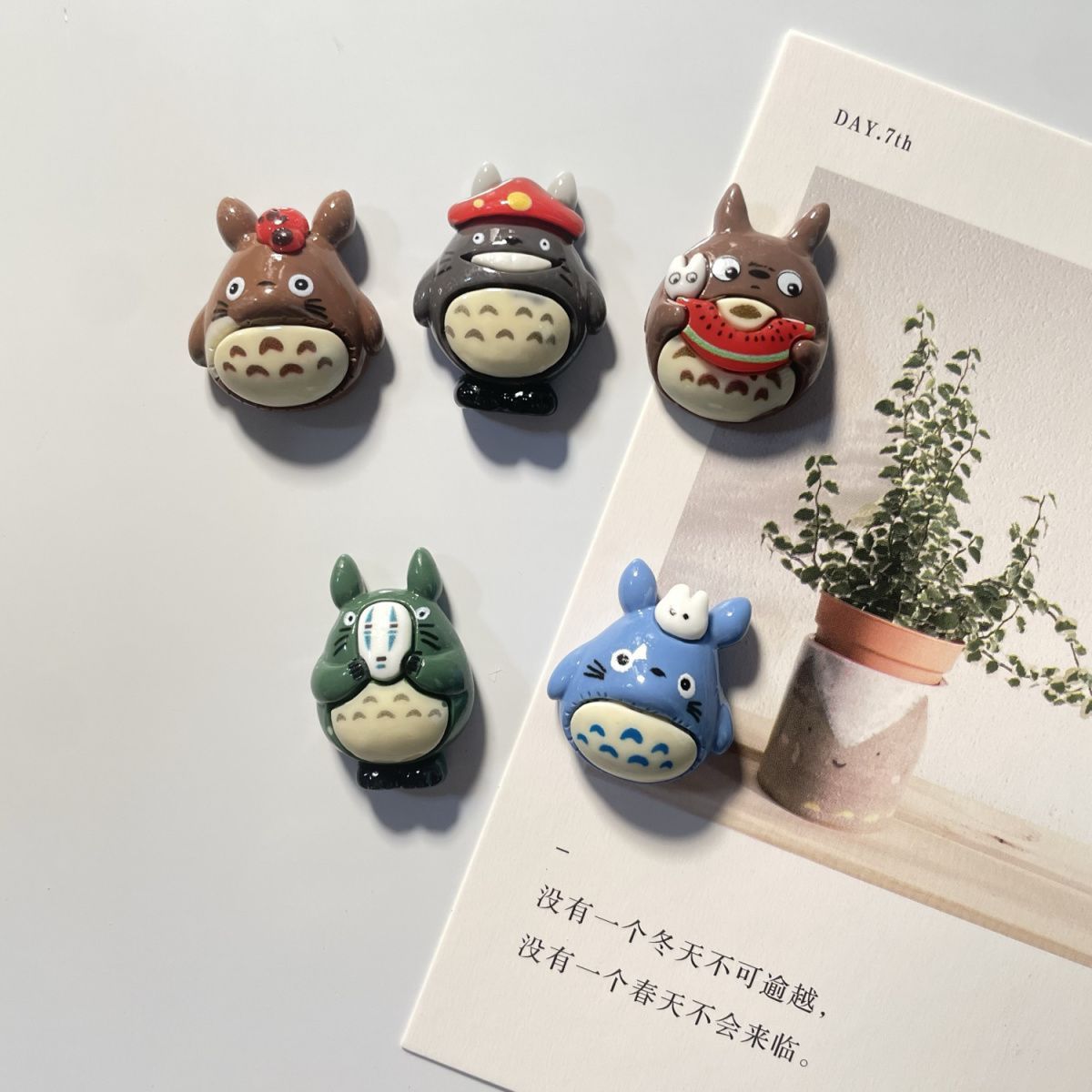 Totoro Anime Resin Fridge Magn - Home Decor Sticker 评论和价格