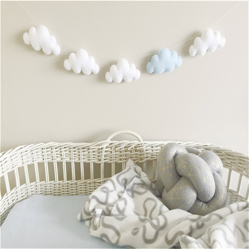 Nordic Felt Cloud Garlands Str - Home Decor Garland 评论和价格